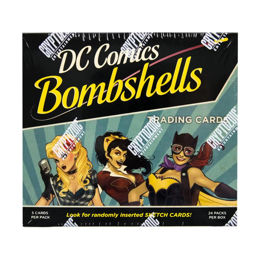 2017 Cryptozoic DC Comics Bombshells Trading Cards Box | Sketch Card & Vinyl Figure (Ships Sealed Only)