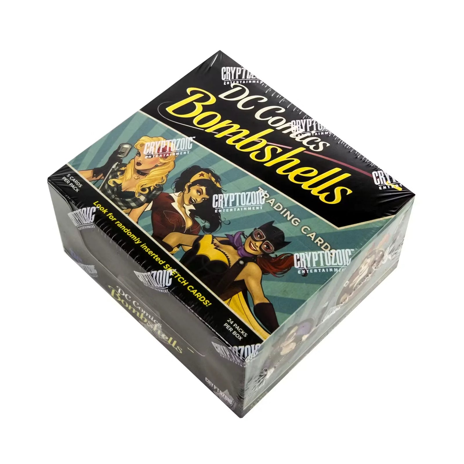 2017 Cryptozoic DC Comics Bombshells Trading Cards Box | Sketch Card & Vinyl Figure (Ships Sealed Only)