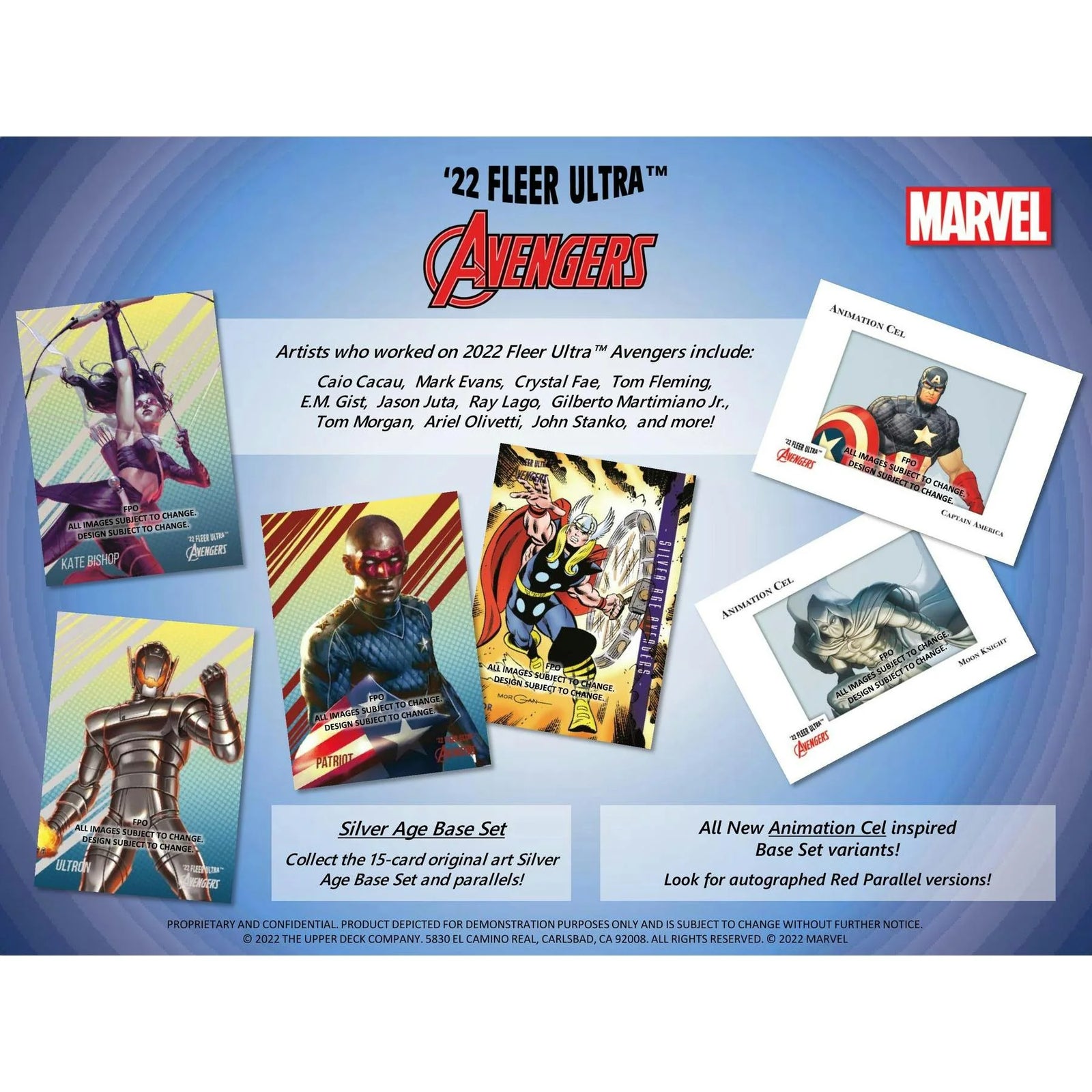 2022 Marvel Fleer Ultra Avengers Hobby Box | Upper Deck (Ships Sealed Only)