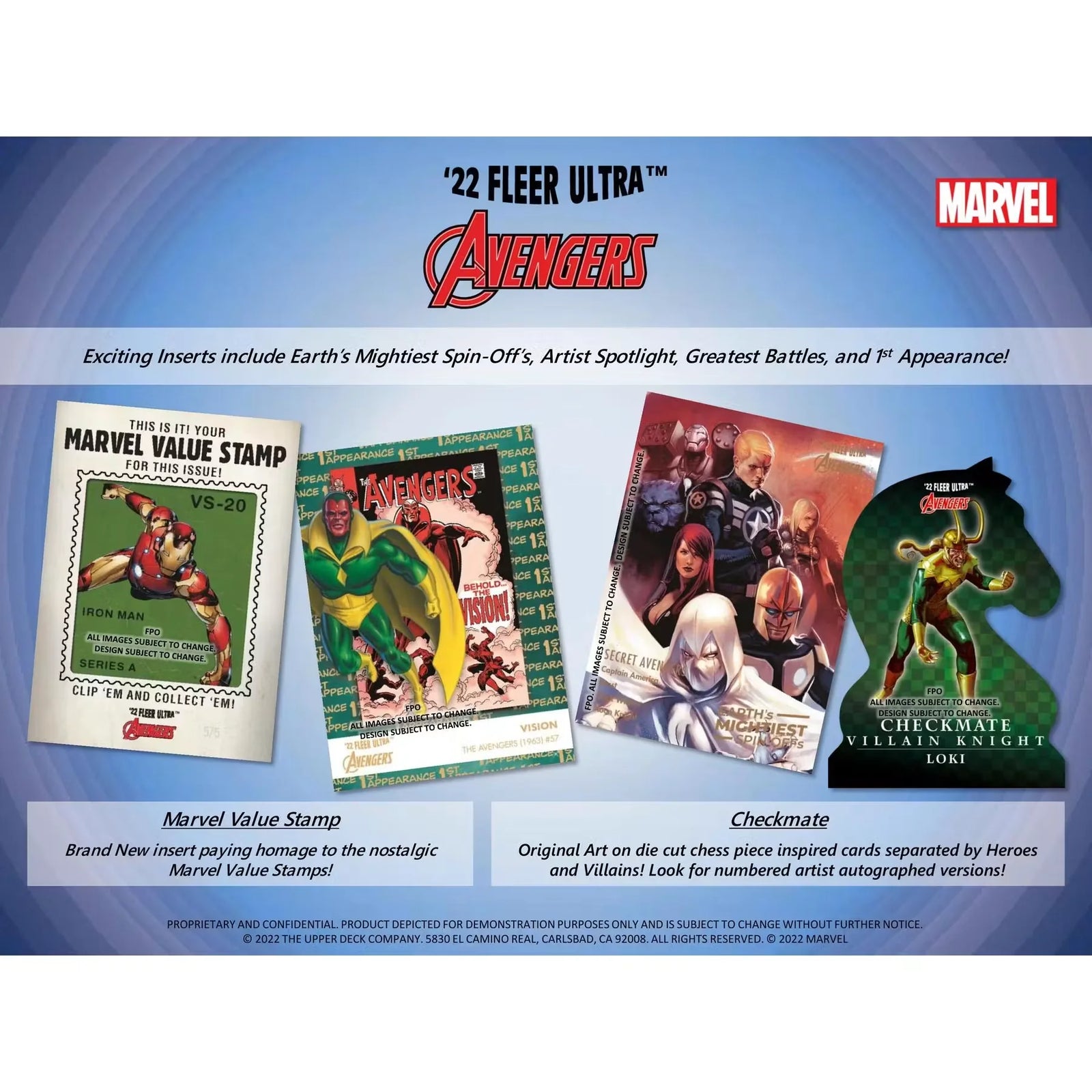 2022 Marvel Fleer Ultra Avengers Hobby Box | Upper Deck (Ships Sealed Only)