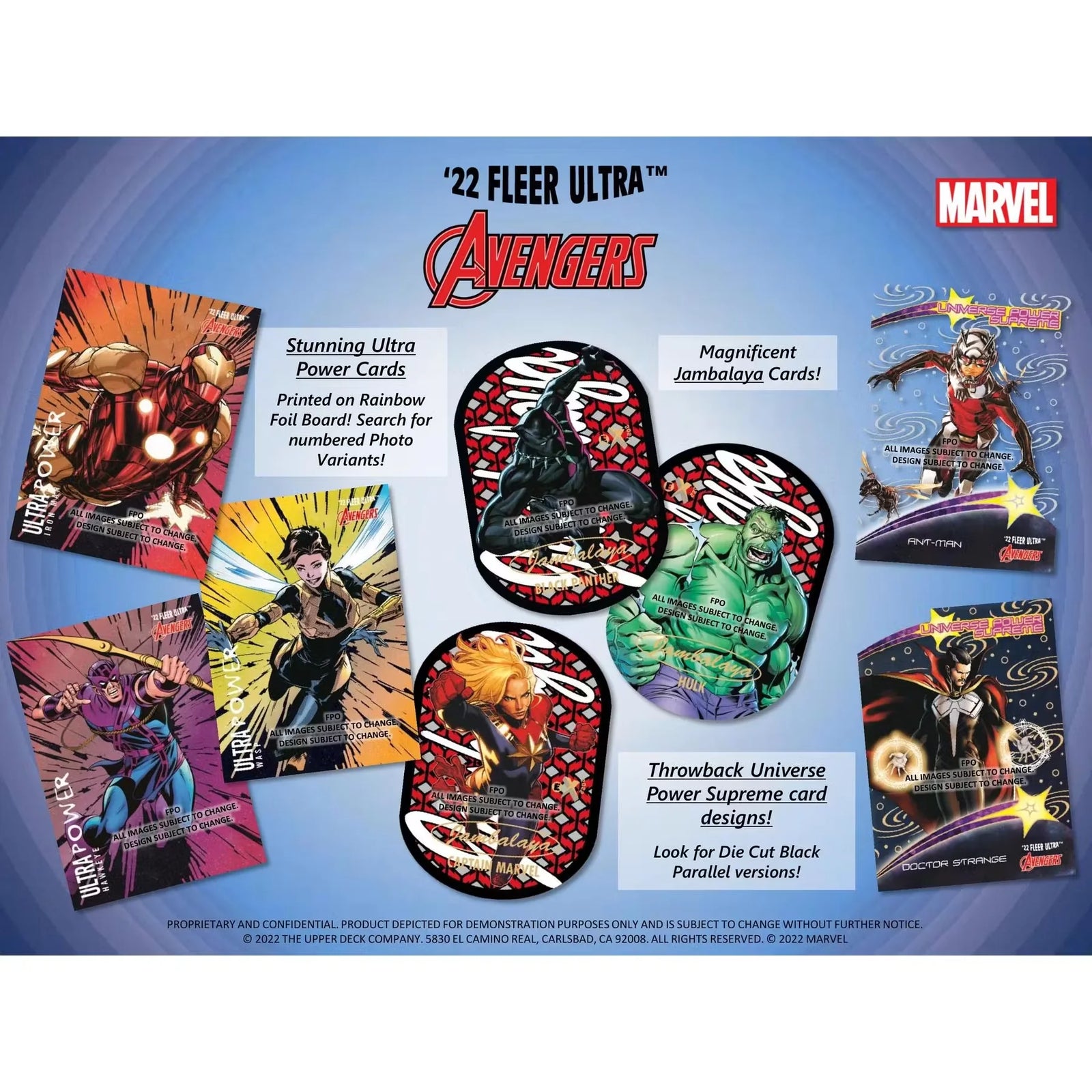 2022 Marvel Fleer Ultra Avengers Hobby Box | Upper Deck (Ships Sealed Only)