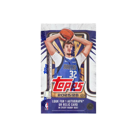 2025-26 Topps Basketball Hobby Box | 20 Packs with Autographs & Relics (Ships Sealed Only)