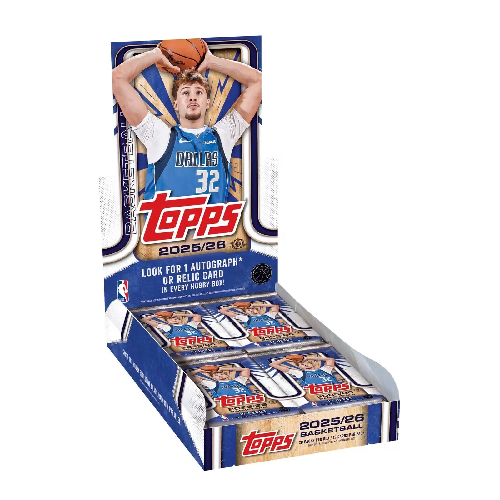 2025-26 Topps Basketball Hobby Box | 20 Packs with Autographs & Relics (Ships Sealed Only)