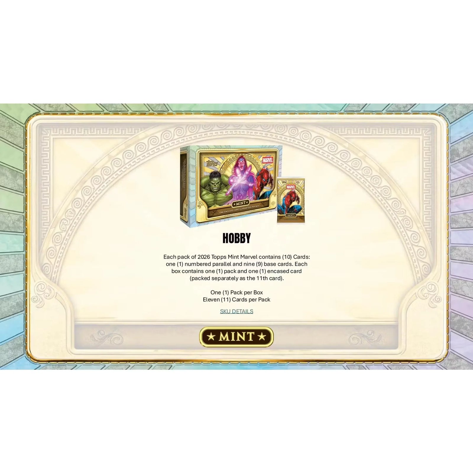 2026 Topps Marvel Mint Hobby 10-Box Case | Chrome Autographs & Relics (Ships Sealed Only)