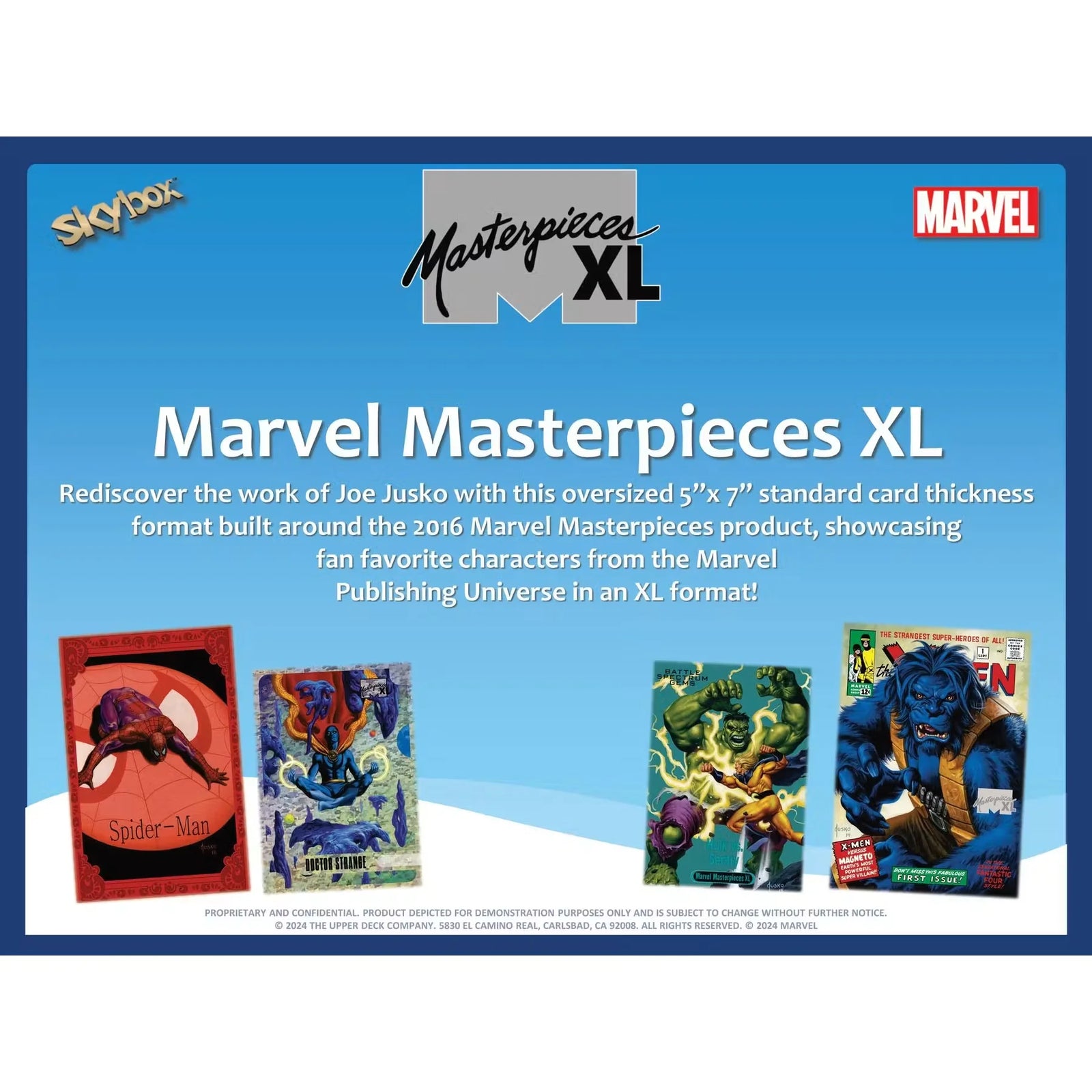 2024 Upper Deck Marvel Masterpieces XL Hobby Box | Joe Jusko Art (Ships Sealed Only)