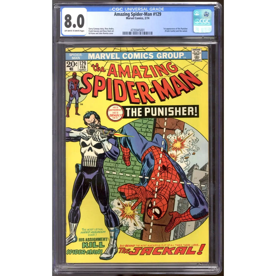 Amazing Spider-Man #129 CGC 8.0 (OW-W) | Historic First Appearance