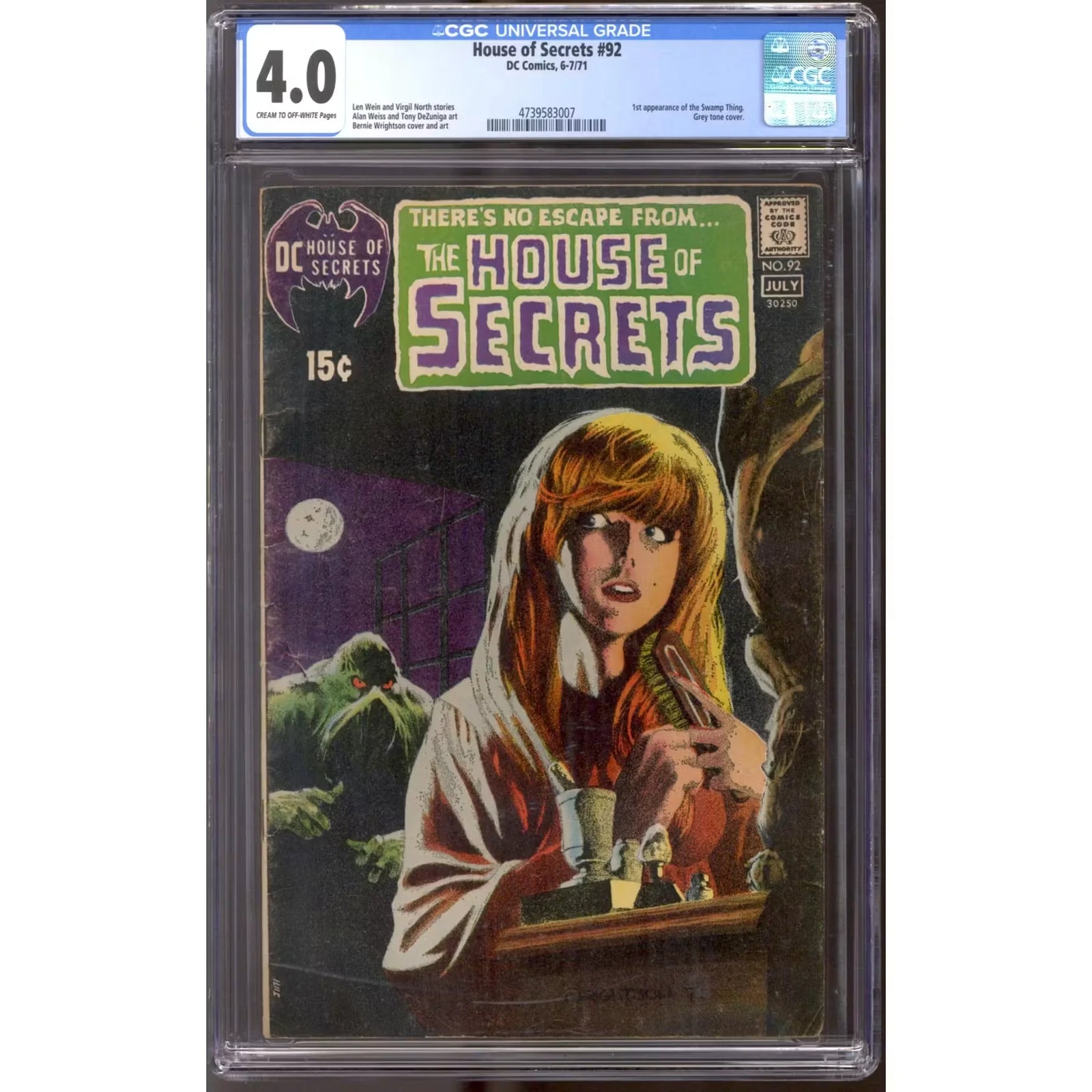 House of Secrets #92 CGC 4.0 Graded Comic Book
