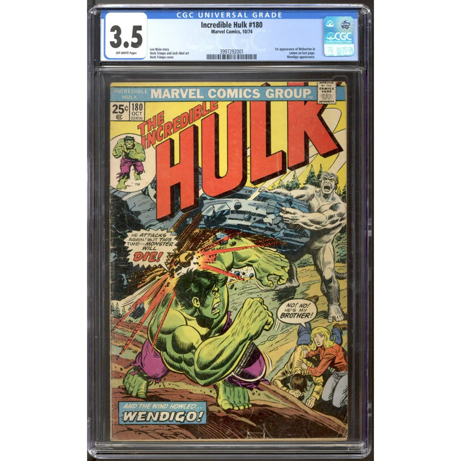 Incredible Hulk #180 Comic Book | CGC 3.5 (OW)