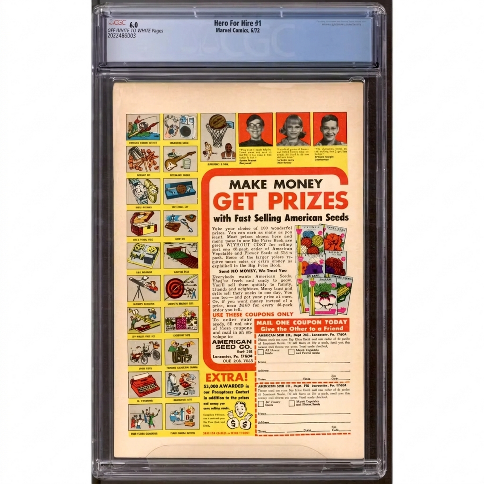 Hero for Hire #1 Comic Book | CGC 6.0 OW-W
