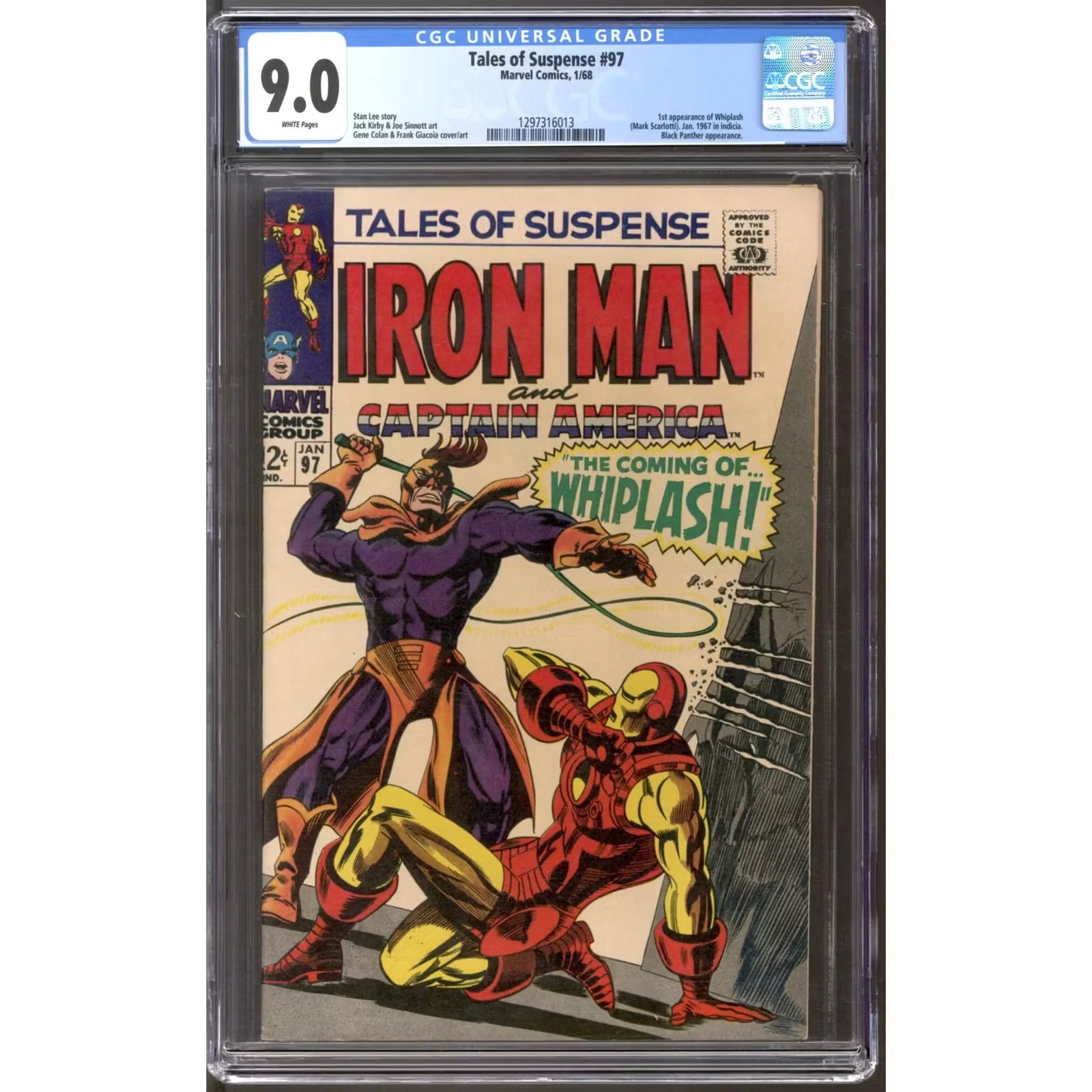 Tales of Suspense #97 CGC 9.0 | White Pages