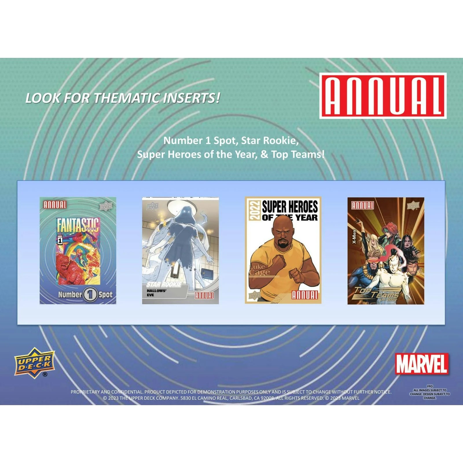 2022-23 Upper Deck Marvel Annual Hobby 16-Box Case (Ships Sealed Only)