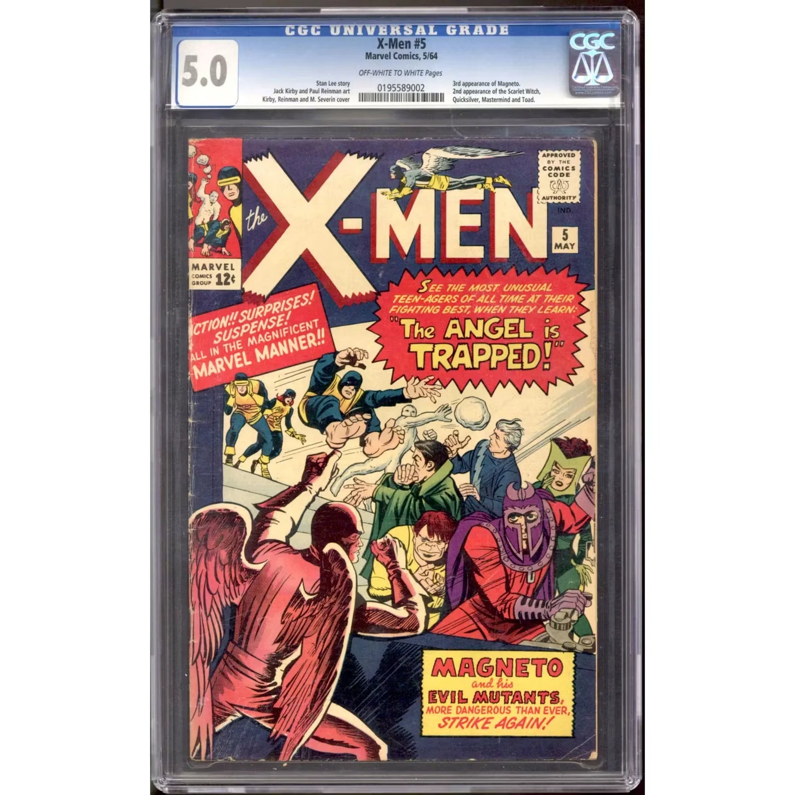 X-Men #5 Comic Book | CGC 5.0 (OW-W)