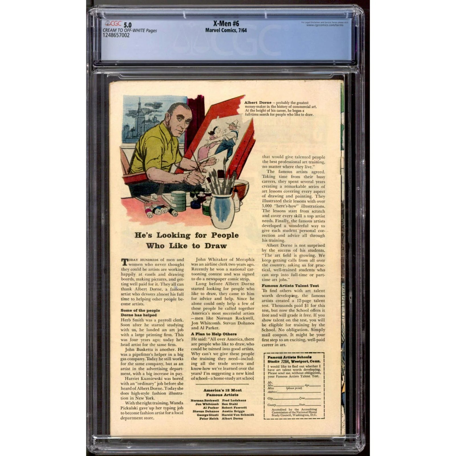 X-Men #6 Comic Book | CGC 5.0 Graded