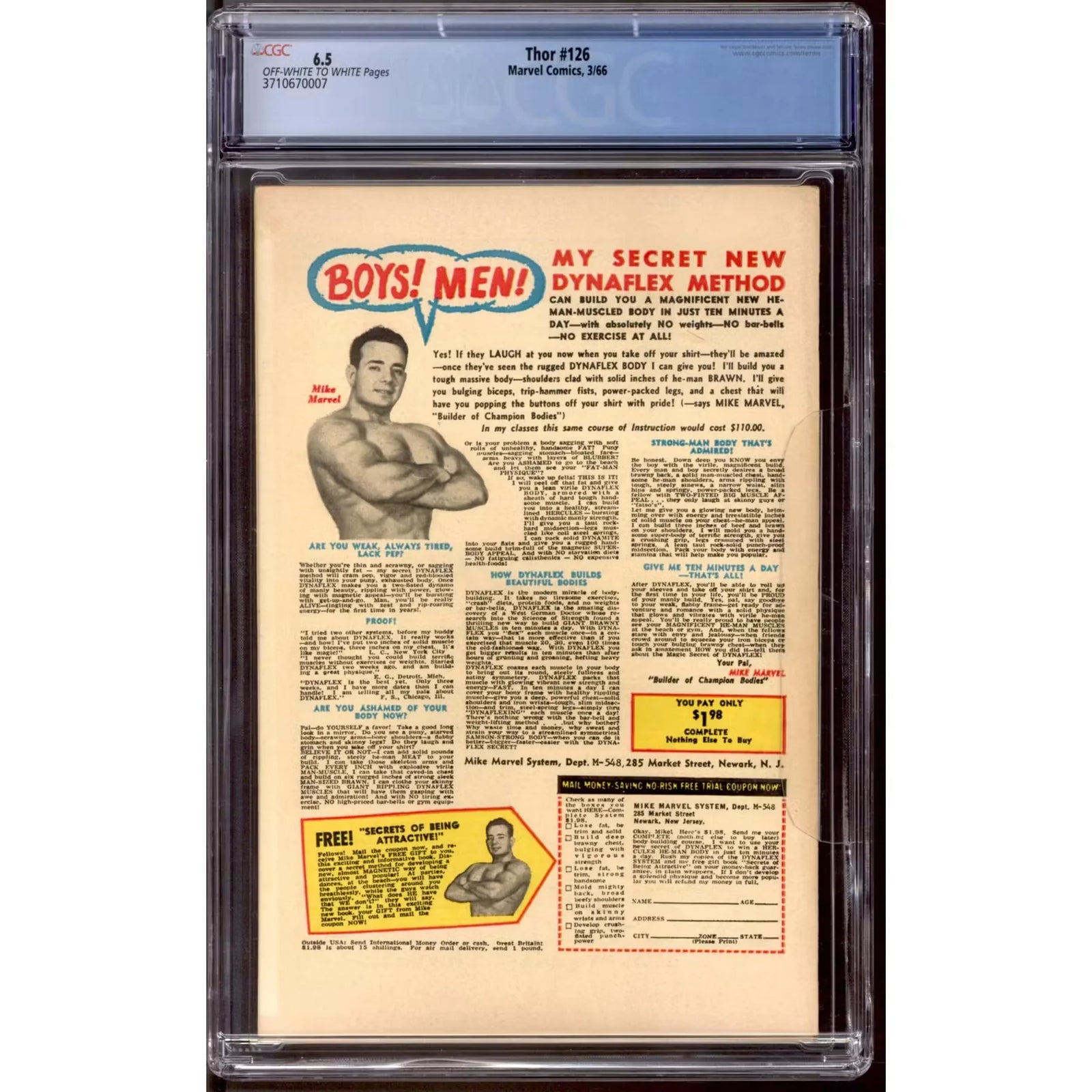 Thor #126 CGC 6.5 (OW-W) | Certified Comic Book