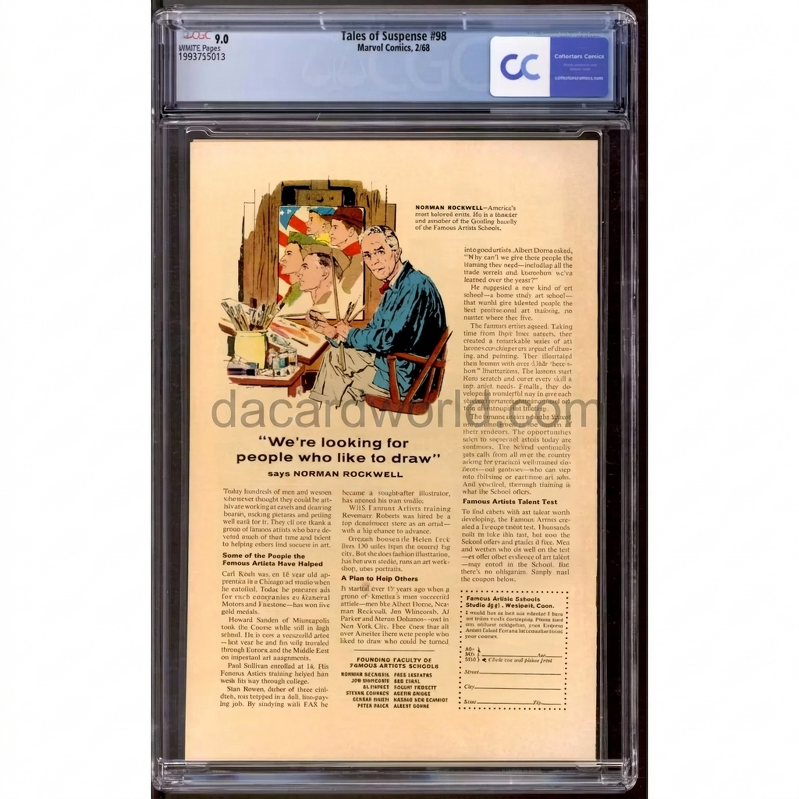 Tales of Suspense #98 | CGC 9.0 Grade