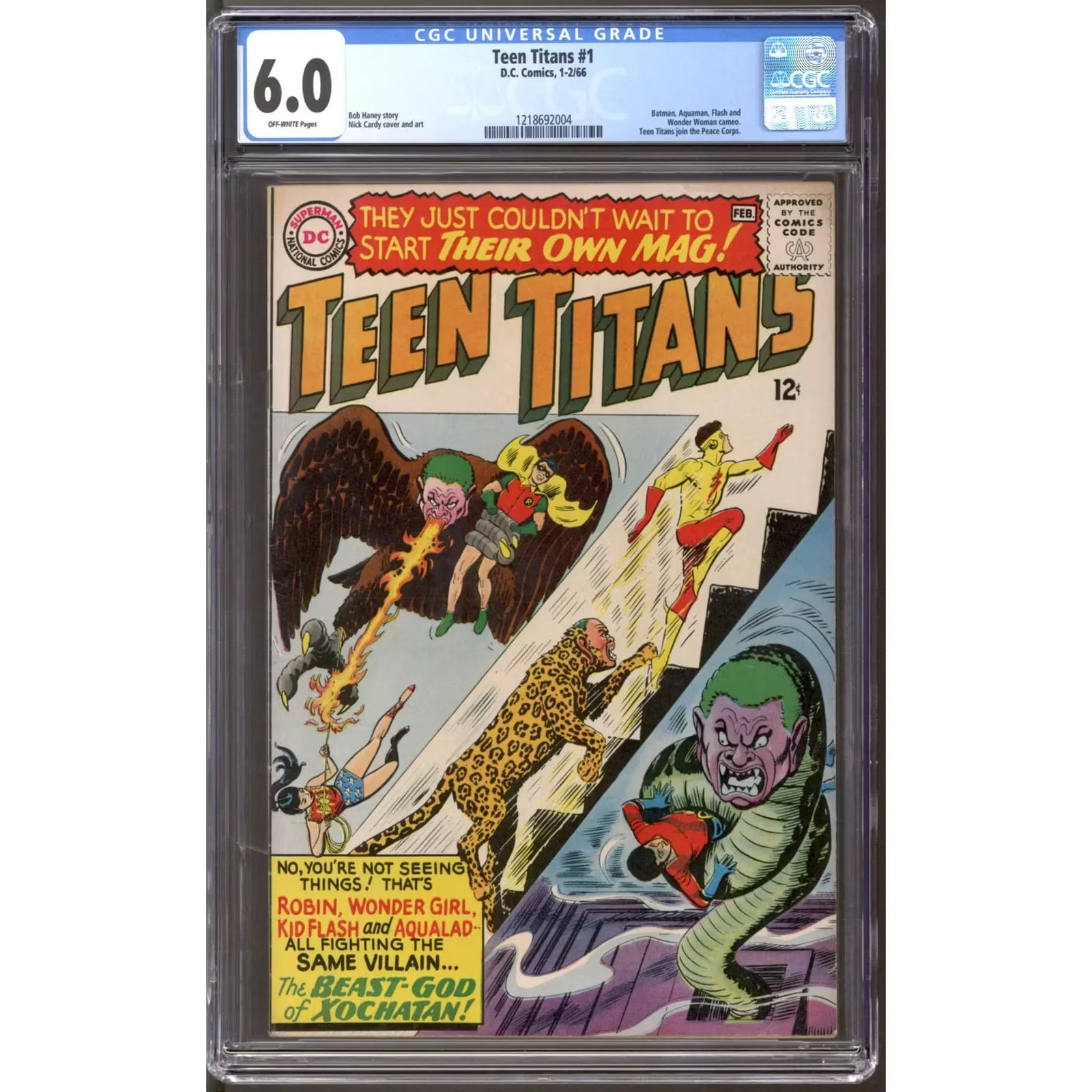 Teen Titans #1 CGC 6.0 (OW) | Classic DC Comics