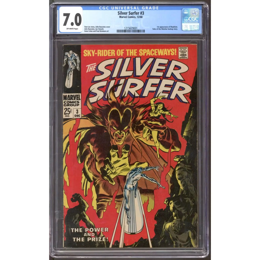Silver Surfer #3 CGC 7.0 (OW) | Marvel Key Issue