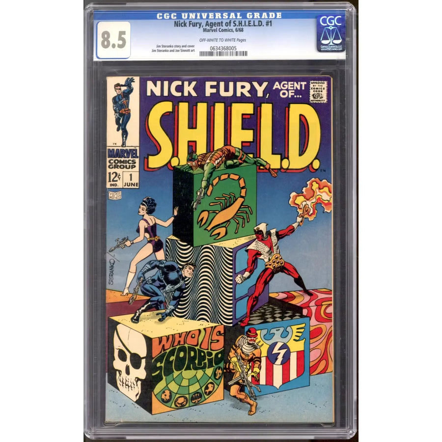 Nick Fury, Agent of S.H.I.E.L.D. #1 CGC 8.5 (OW-W)