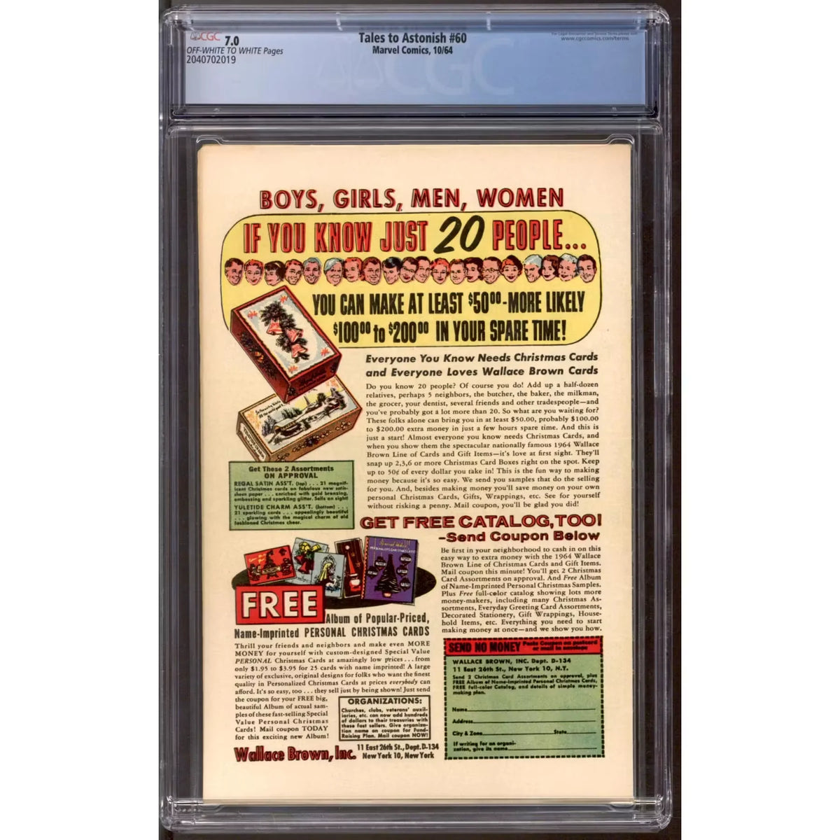 Tales to Astonish #60 CGC 7.0 (OW-W) | Graded Comic