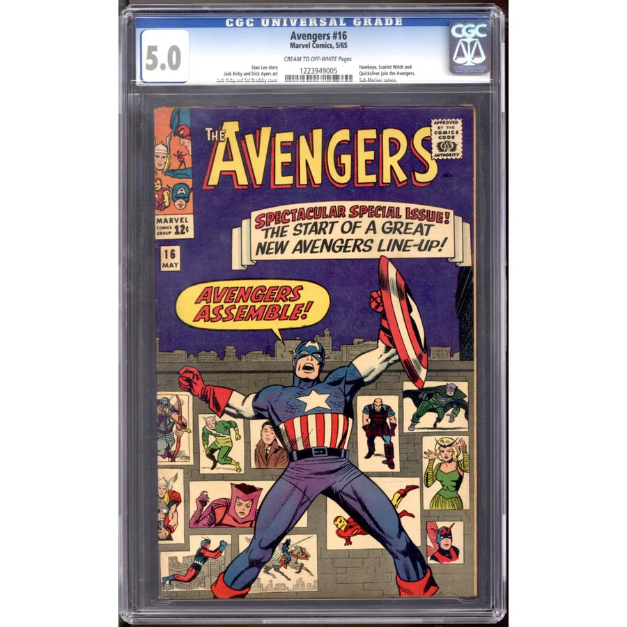 Avengers #16 Comic Book | CGC 5.0 (C-OW)