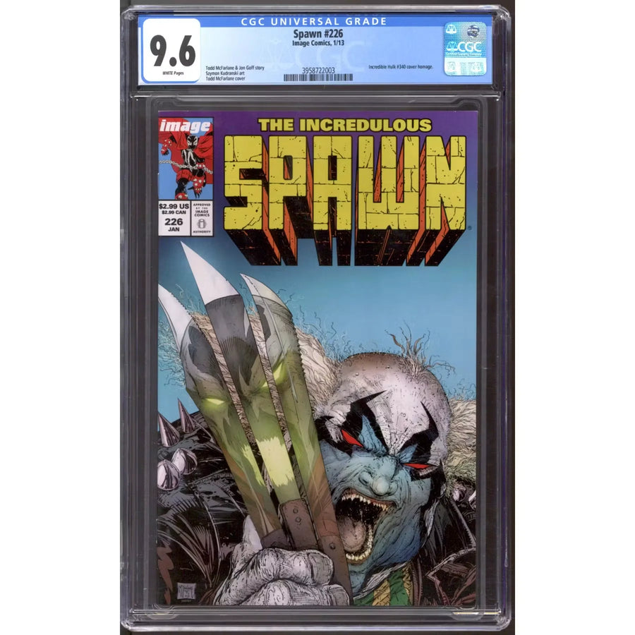 Spawn #226 CGC 9.6 | White Pages