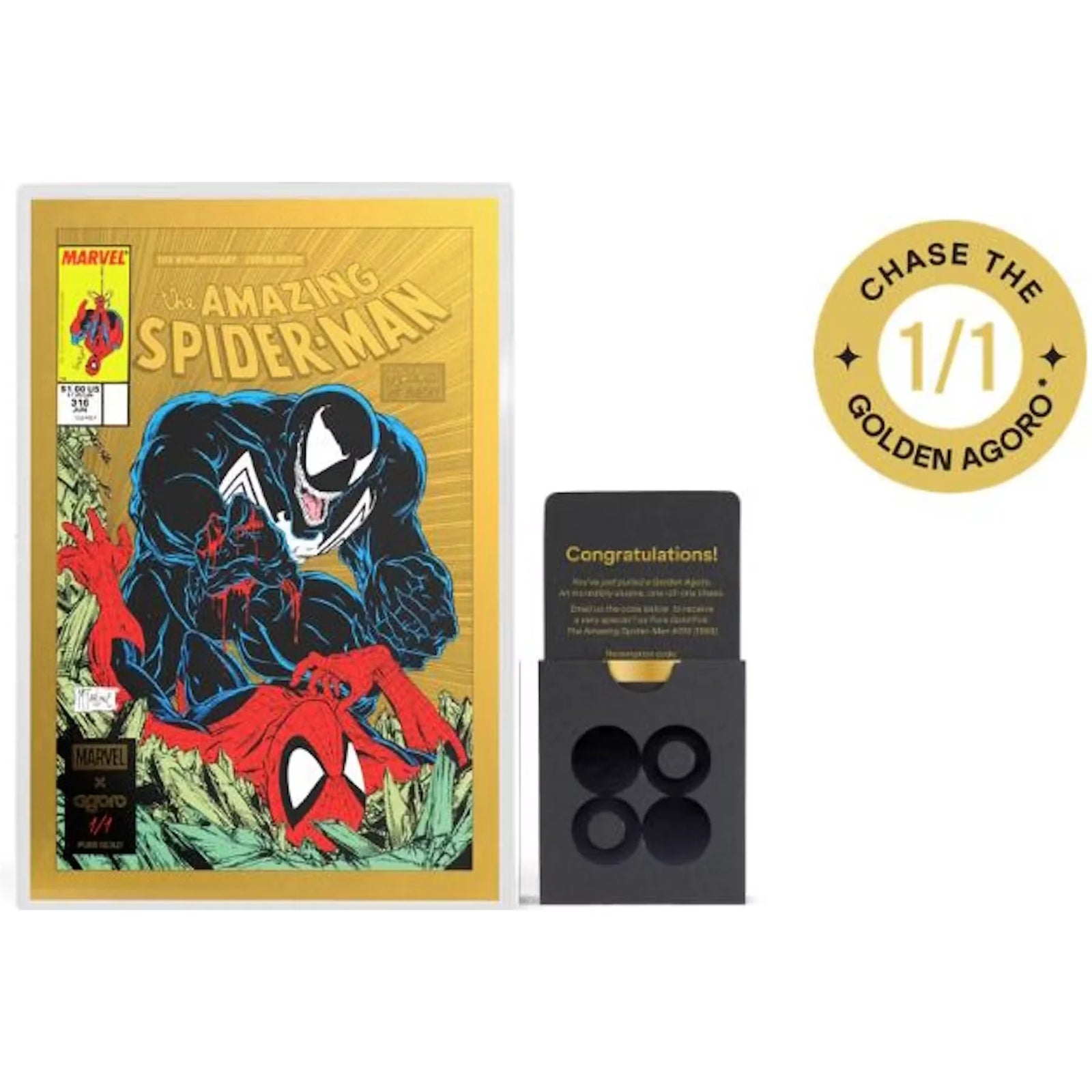 2026 Agoro Marvel Spider-Man Comic Art Through The Ages Collectible Coin Box (Ships Sealed Only)