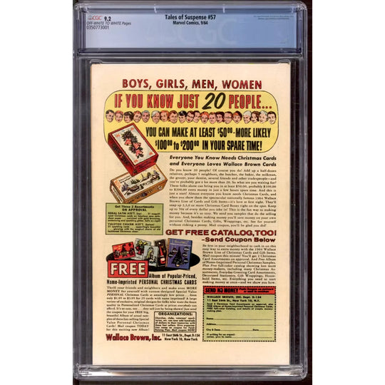 Tales of Suspense #57 CGC 9.2 (OW-W) | Graded Vintage Comic