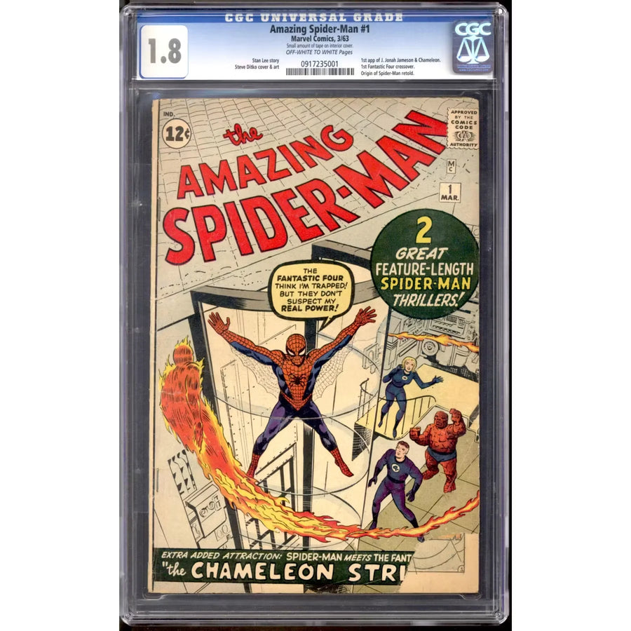 Amazing Spider-Man #1 CGC 1.8 (OW-W) | Vintage 1962