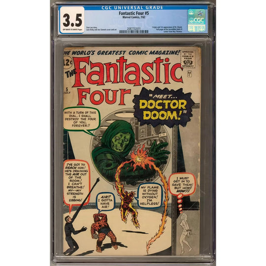 Fantastic Four #5 CGC 3.5 (OW-W) | First Doctor Doom