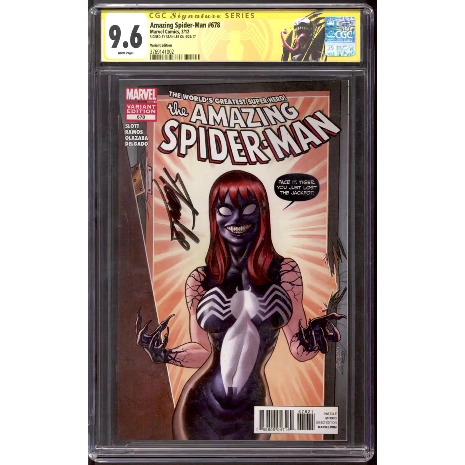 Amazing Spider-Man #678 Variant | CGC 9.6 Stan Lee Signature Series