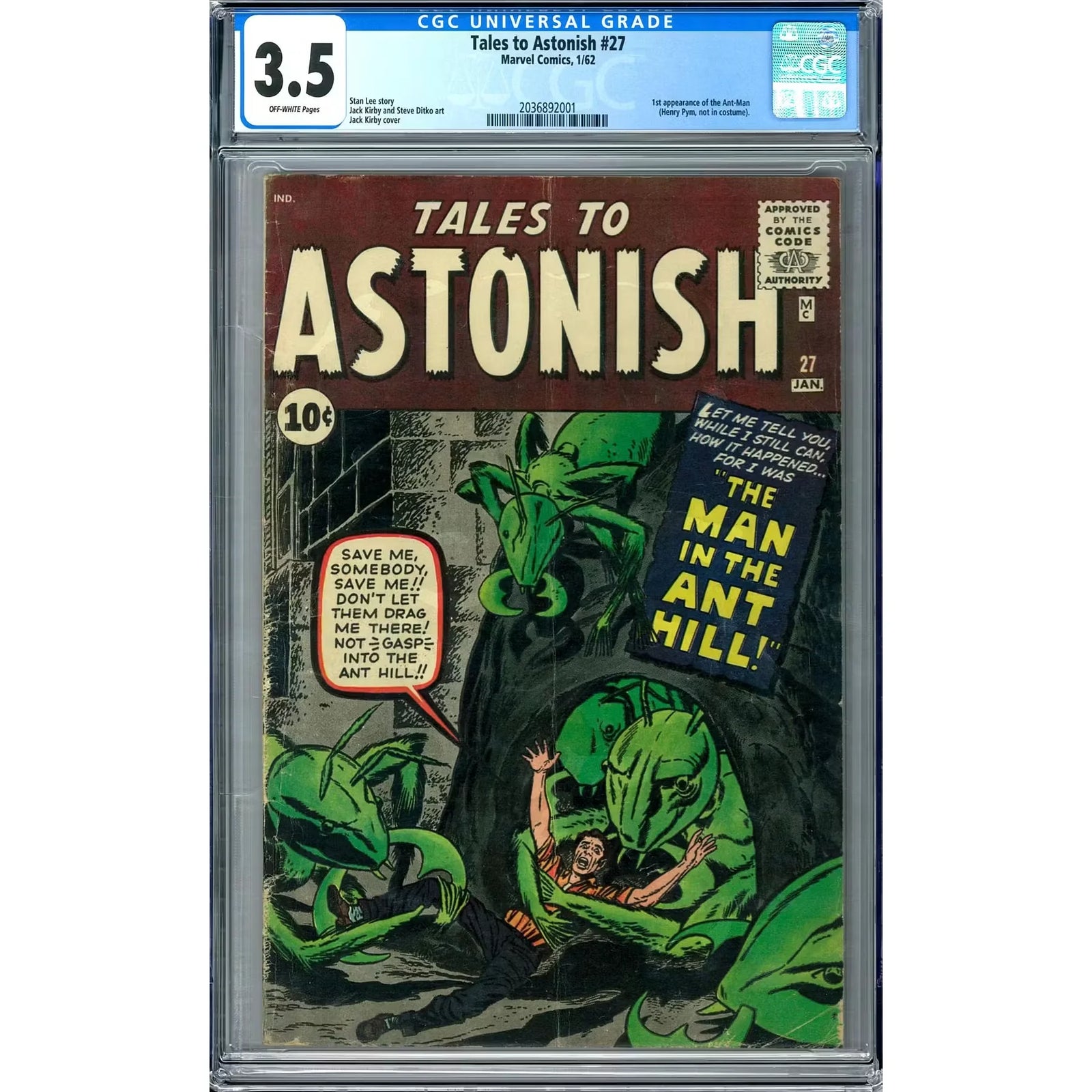 Tales to Astonish #27 CGC 3.5 (OW) | Ant-Man First Appearance