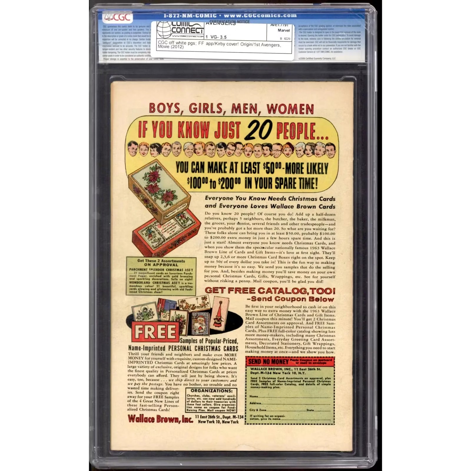 Avengers #1 CGC 3.5 (OW) | 1963 Marvel