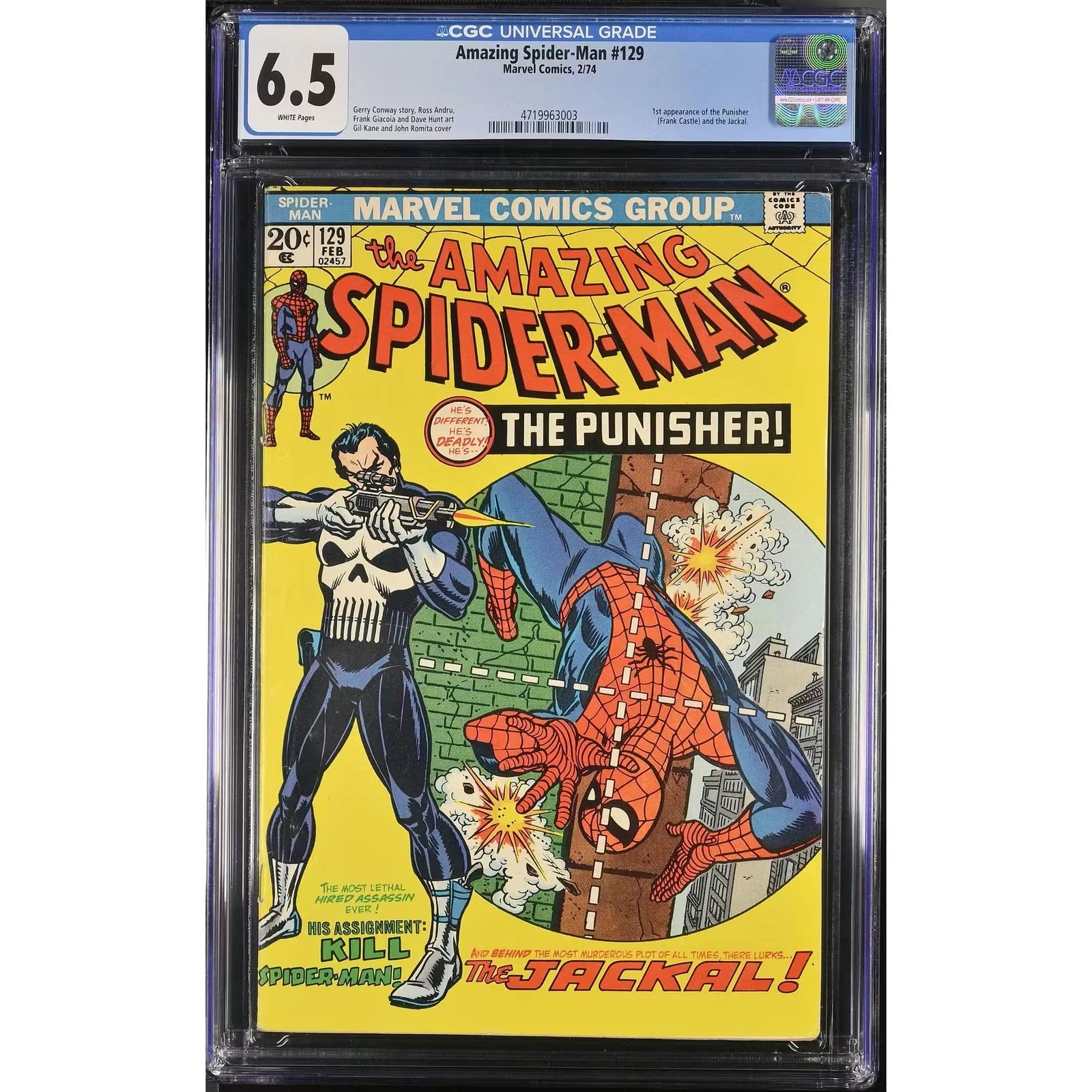 Amazing Spider-Man #129 CGC 6.5 | First Appearance Punisher