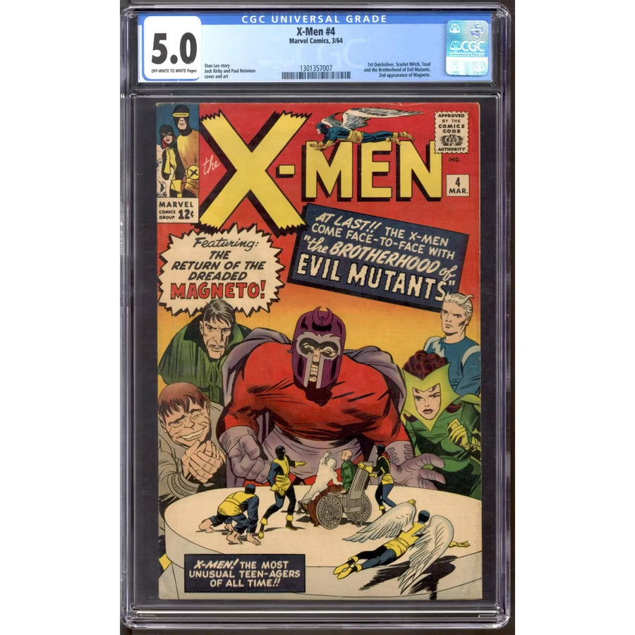 X-Men #4 CGC 5.0 (OW-W) | Vintage Marvel