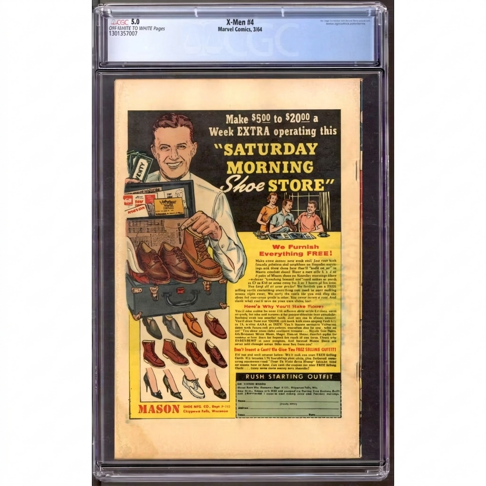 X-Men #4 CGC 5.0 (OW-W) | Vintage Marvel