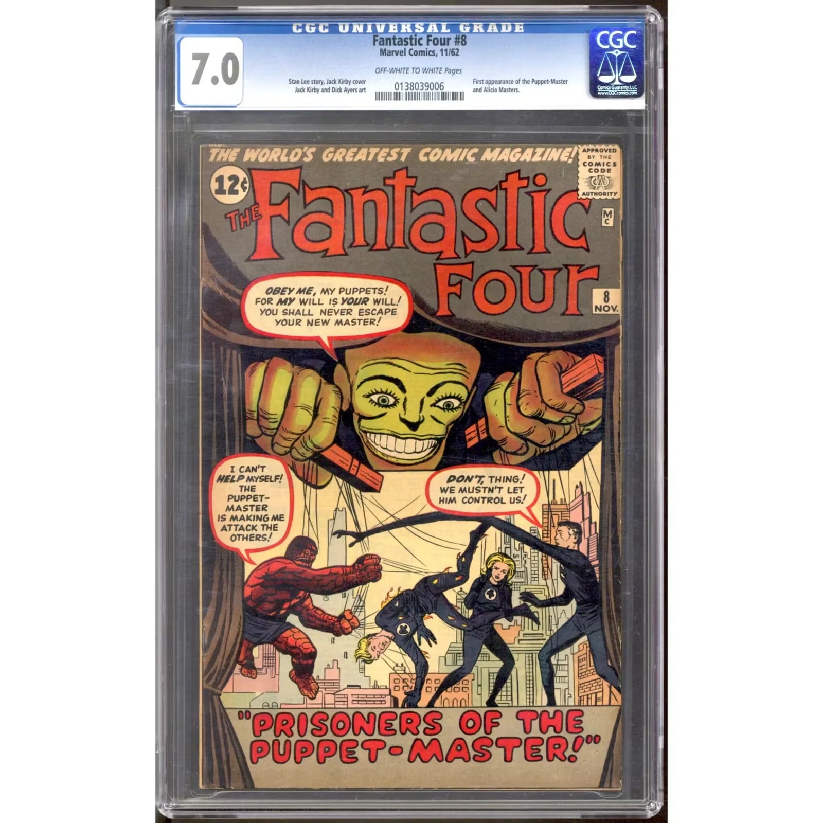 Fantastic Four #8 CGC 7.0 (OW-W) | Graded