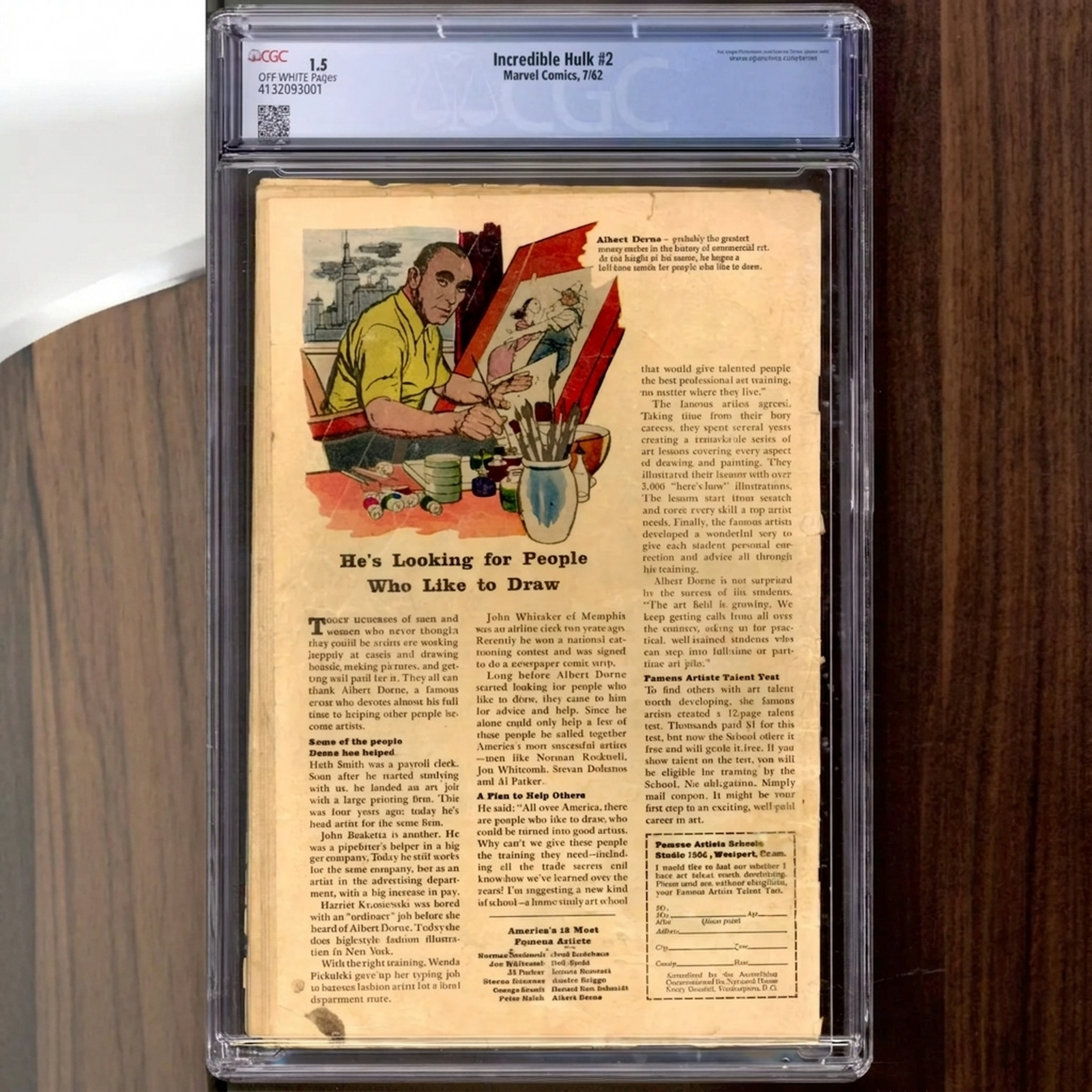 Incredible Hulk #2 CGC 1.5 (OW) | Vintage Marvel