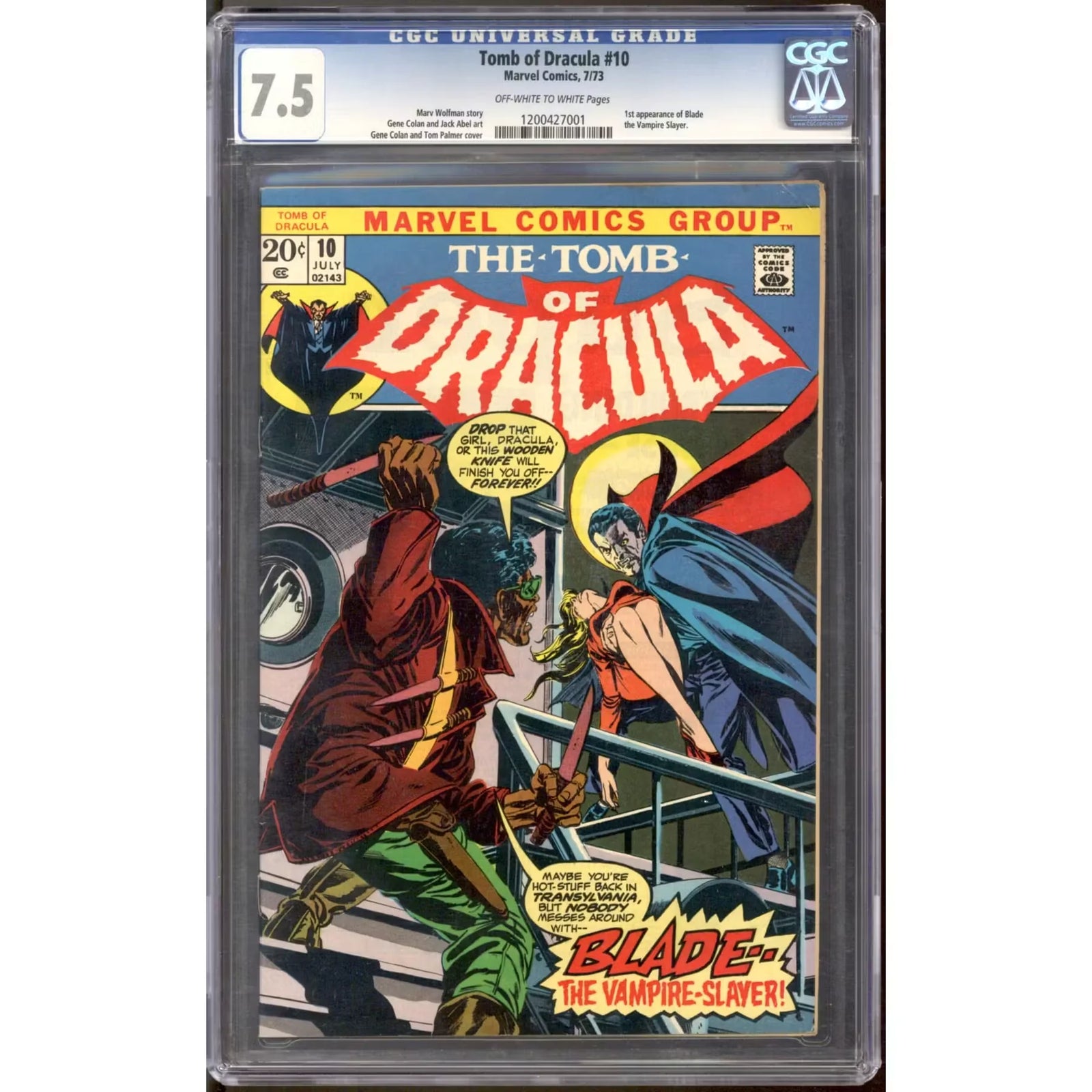 Tomb of Dracula #10 CGC 7.5 (OW-W) | Graded Comic Book