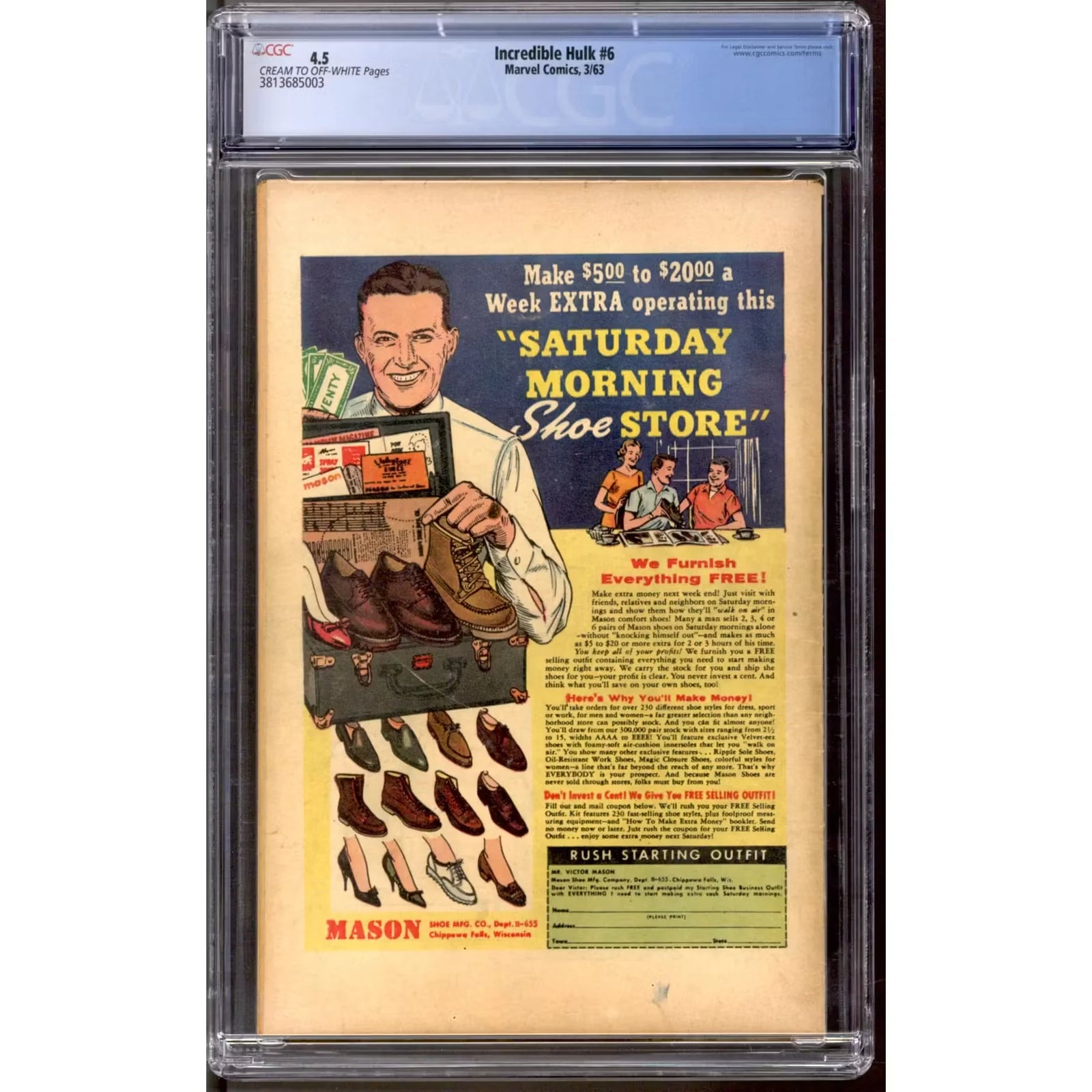 Incredible Hulk #6 CGC 4.5 (C-OW) | Vintage Marvel