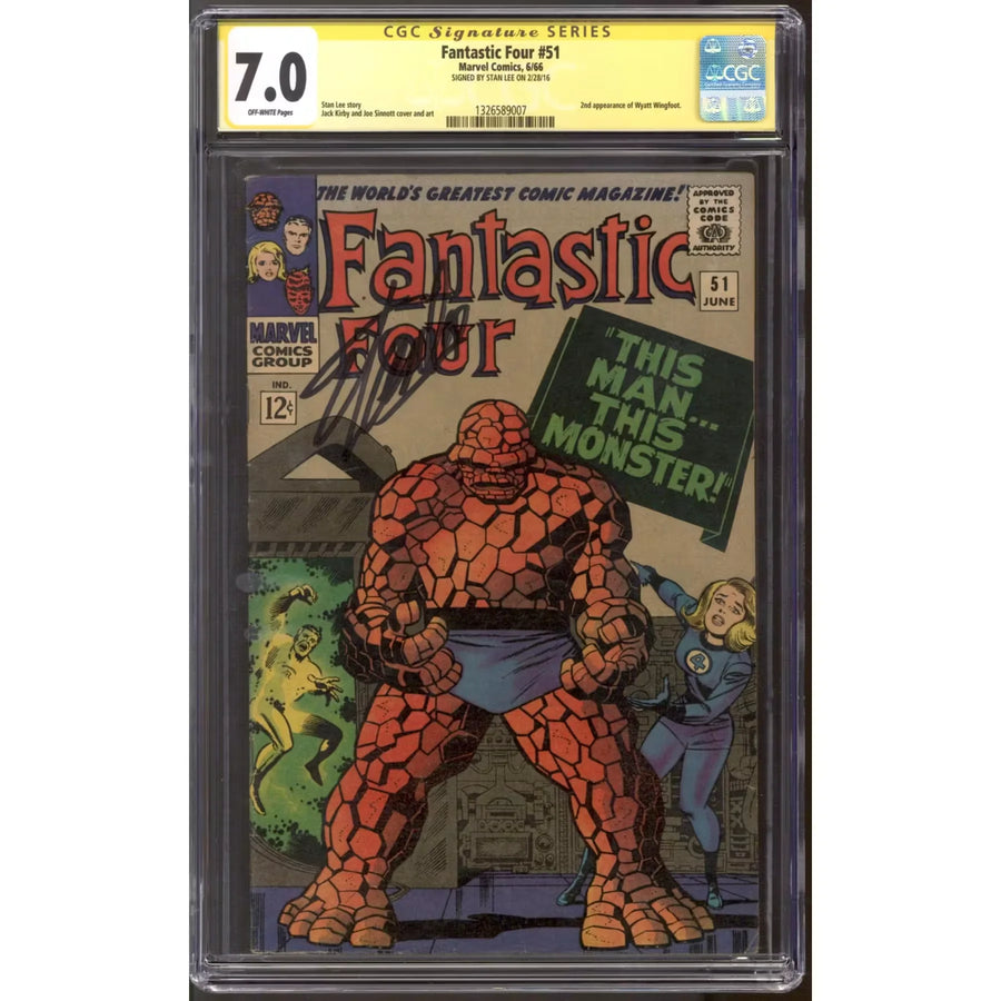 Fantastic Four #51 CGC 7.0 | Stan Lee Signature Series