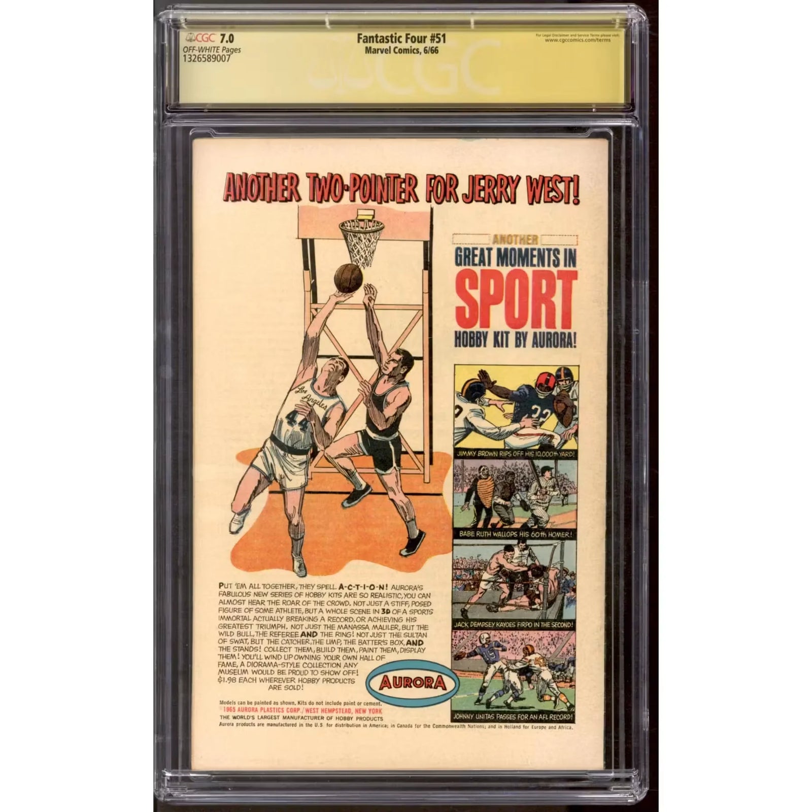 Fantastic Four #51 CGC 7.0 | Stan Lee Signature Series