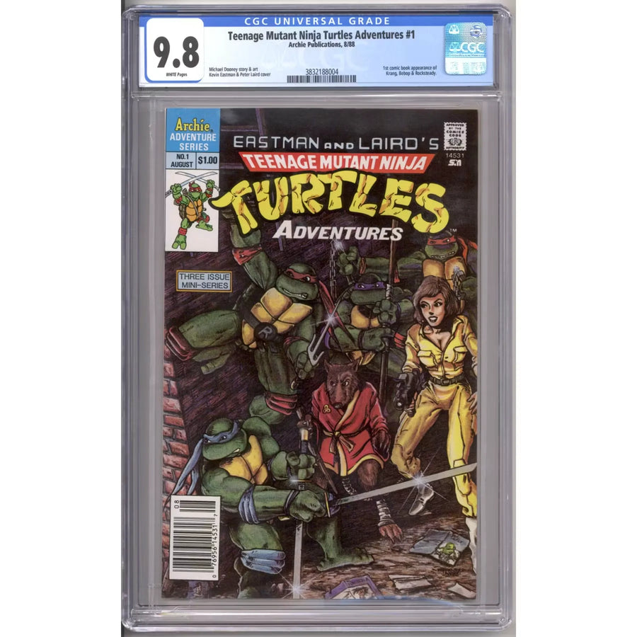 Teenage Mutant Ninja Turtles Adventures #1 Newsstand Variant | CGC 9.8