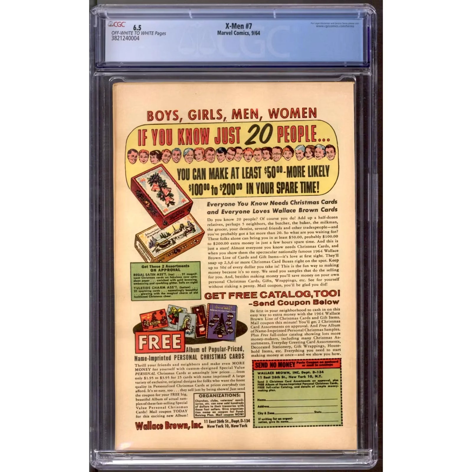 X-Men #7 CGC 6.5 (OW-W) | Vintage Marvel Comic