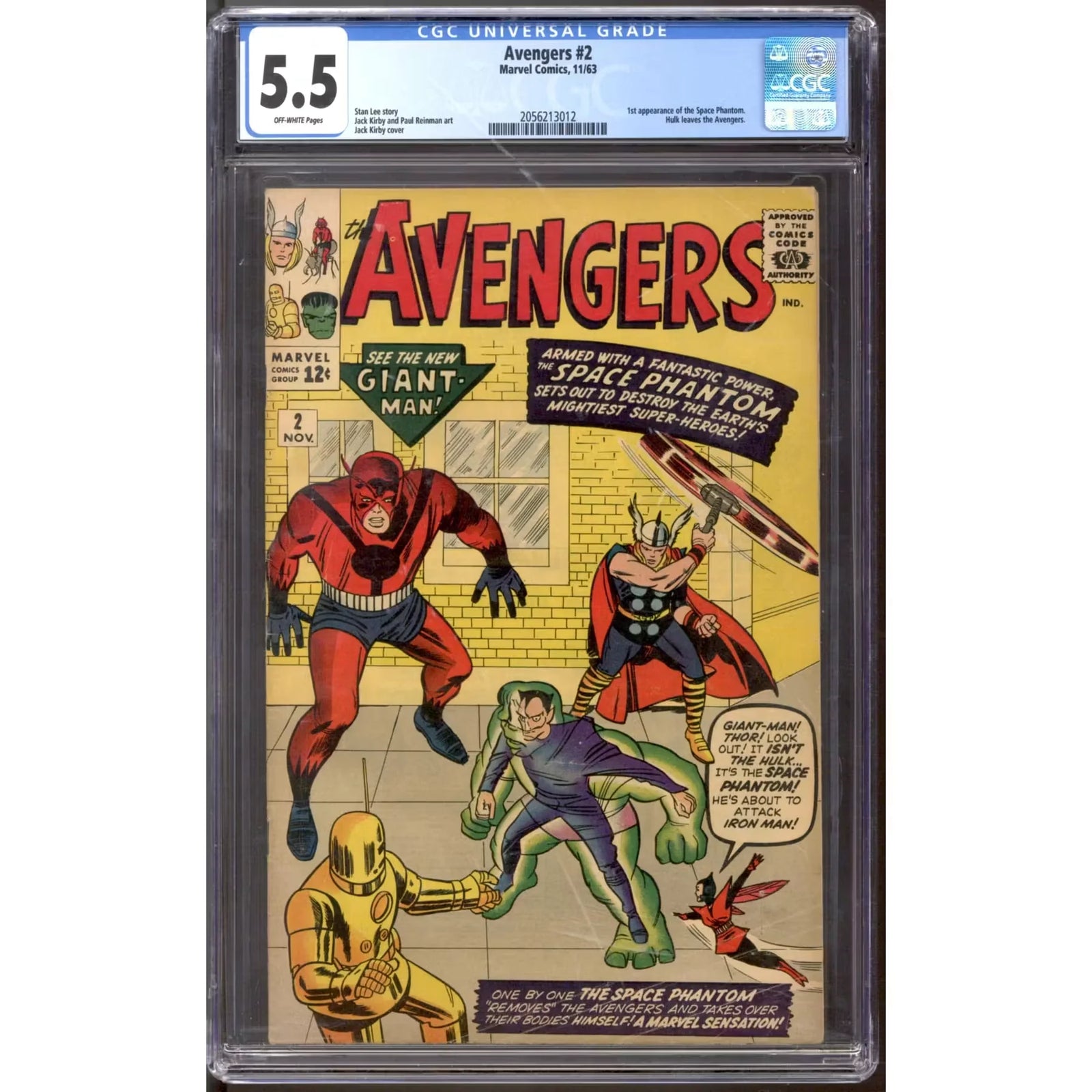 Avengers #2 CGC 5.5 (OW) | Graded Comic Book