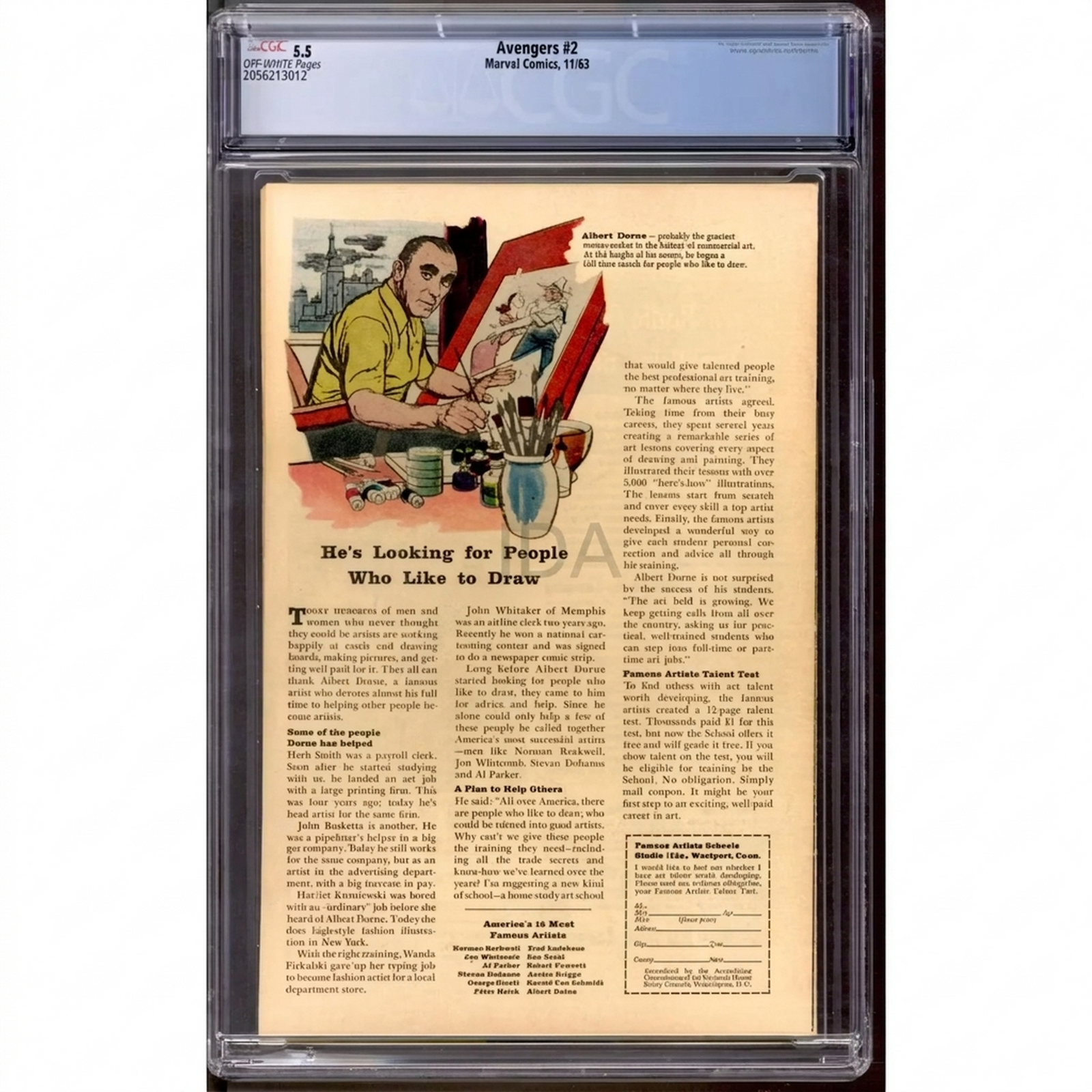 Avengers #2 CGC 5.5 (OW) | Graded Comic Book