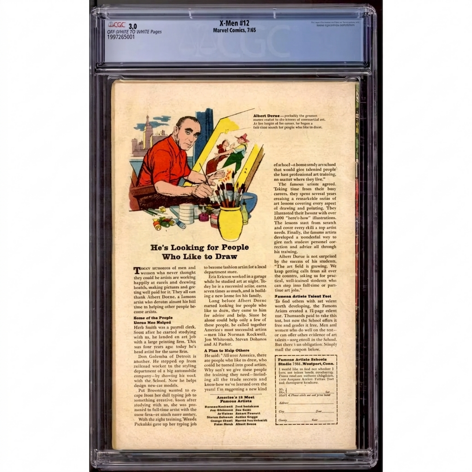 X-Men #12 Comic Book | CGC 3.0 (OW-W)