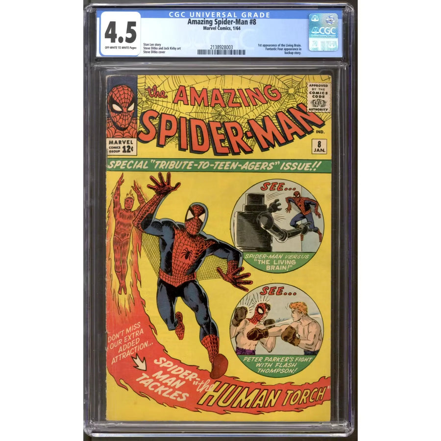 Amazing Spider-Man #8 CGC 4.5 (OW-W) | Vintage Marvel