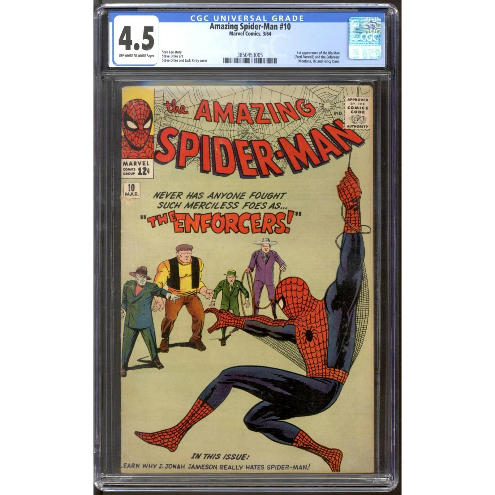 Amazing Spider-Man #10 CGC 4.5 (OW-W) | Graded Comic