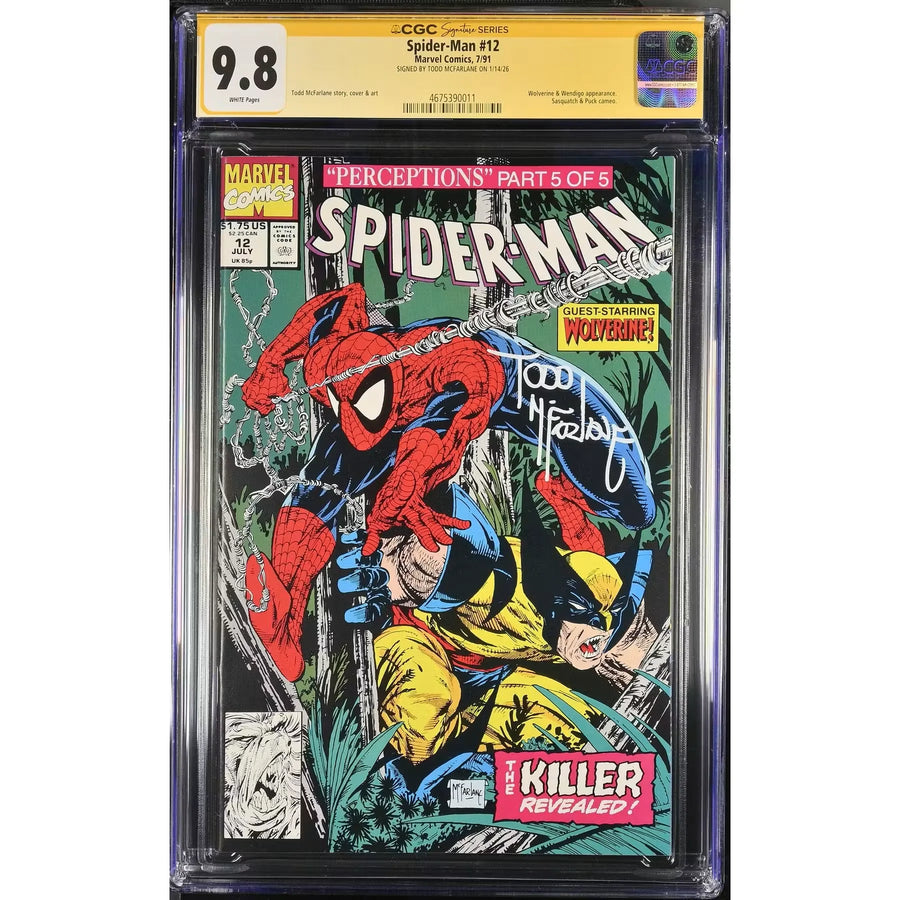 Spider-Man #12 CGC 9.8 | Todd McFarlane Signature Series