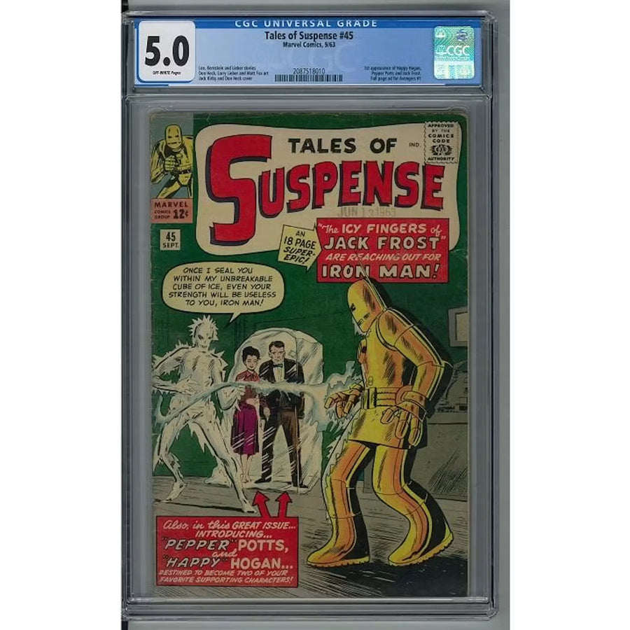 Tales of Suspense #45 CGC 5.0 (OW) | First Appearance Happy Hogan